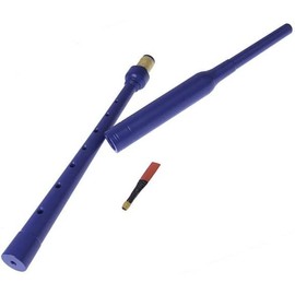 Practice Chanter by McCallum Bagpipes in Scotland - Standard Length/Regular Size (PC2) Reed Included Learn to Play the Bagpipes. Perfect Starter Bundle for Beginners. For Kids and Adults. (Blue)