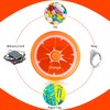 Creative Portable Mini 7 Day Weekly Circular Shape Rotary Cute