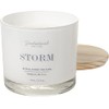 Natural Coconut + Beeswax Scented Candle Storm (All caps) XL