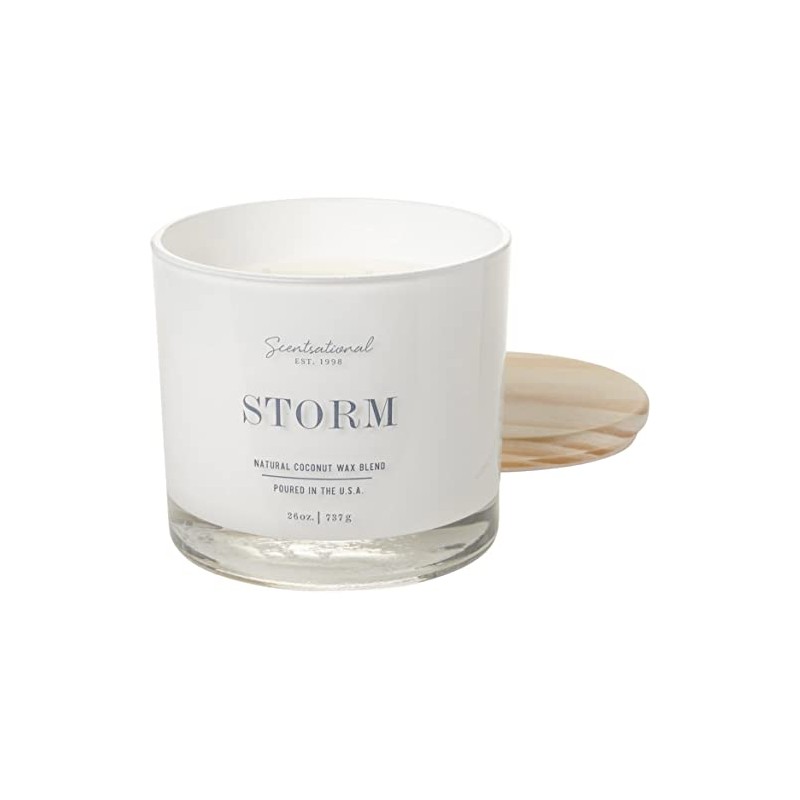 Natural Coconut + Beeswax Scented Candle Storm (All caps) XL