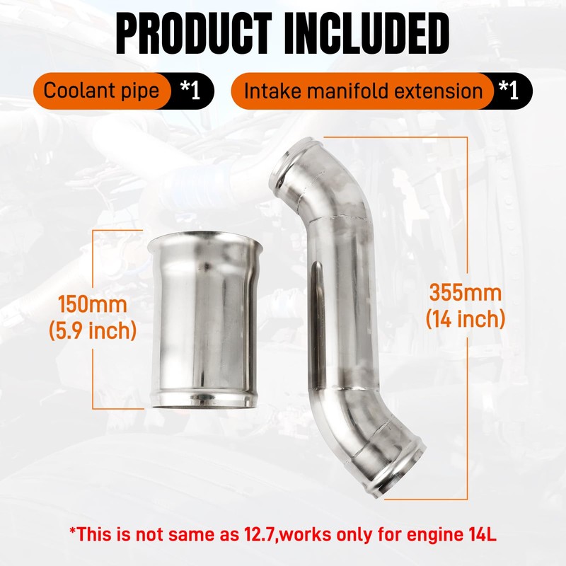 AUTOVIC Coolant Pipe Kit for Detroit Engine 14L Replace for
