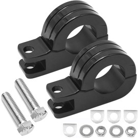 LCAPT 2 Pack 1-1/2 inch Highway Foot Peg Mount Clamps Replacement for Harley Davidson, Kawasaki, Suzuki Yamaha