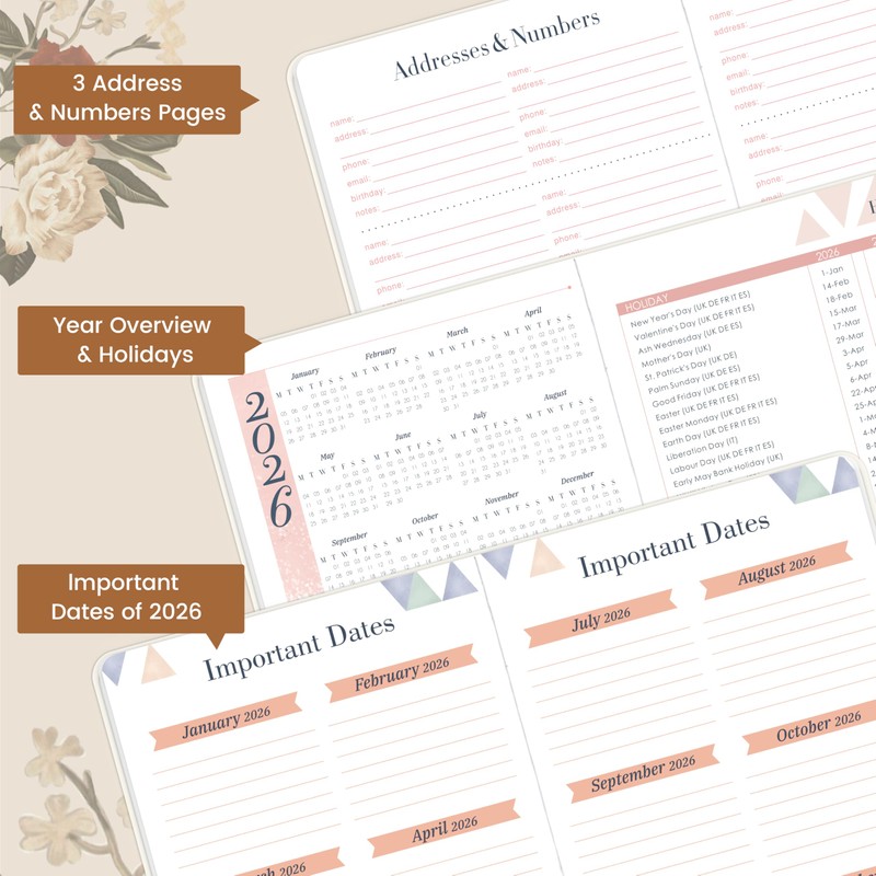2026 Diary - A5 Diary 2026 Week to View for
