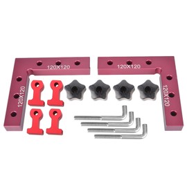 Woodworking Right Angle Fixing Clip L Shape 90 Degrees Ruler Carpenter's Tool(120x120mm)