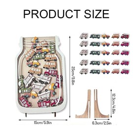 Xinghonyac Reward Jar - Behavior Incentive Jar with 25 Pcs Sport Balls, Perfect for Classroom Management & Home Chore System, Motivational Tool for Positive Reinforcement,(Vehicles)