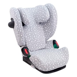 JYOKO Kids Baby Car Seat Cover Liner Made Cotton Compatible with Cybex Solution G I-Size (White Star)