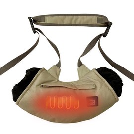 Winter Heated Hand Muff Electric Hand Warmer 3 Gear Temperature Control Hand Muff with Side Pockets for Outdoor Camping Golf Photography