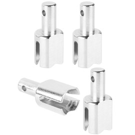 BRCatWPark RC Diff Outdrive Upgrades Part for 1/5 KRATON 8S BLX Outcast 8S BLX,4PCS Front/Rear Differential Outdrive Hop Ups,Silver