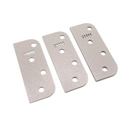 Door Hinge Shims (Set of 3) Hinge Spacer For Interior and Exterior Door Alignment - for 3.5", 4" and 4.5" Standard Hinges (Combo 1EA 1mm, 2mm, 3mm, Gray, 4-inch)