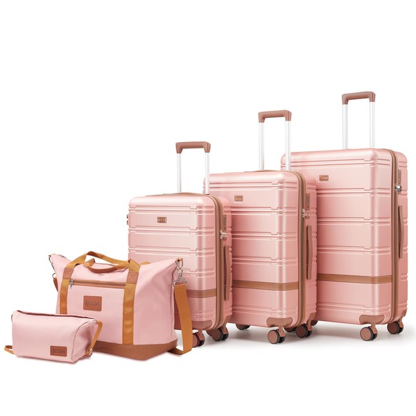 NEISIA Luggage Sets 3 Piece with spinner wheels, PC+ABS Hard