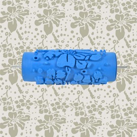 Nichiyo 5'' Inch Texture Rubber Roller Single Color DIY Patterned Paint Roller Decorative Used for Home Wall Decoration(001Y)