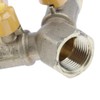 kesoto 1 Pc Brass Two Way Natural Gas Pipe Splitter
