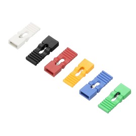 sourcing map Jumper Cap 2.54mm Pitch Long Type Jumper Plug Cover, 6 Colors Pack of 60