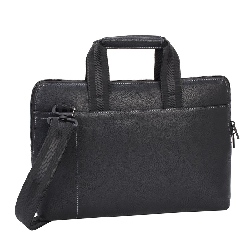 RIVACASE 8920 (Faux Leather) Black Ultra Slim Faux Leather Business