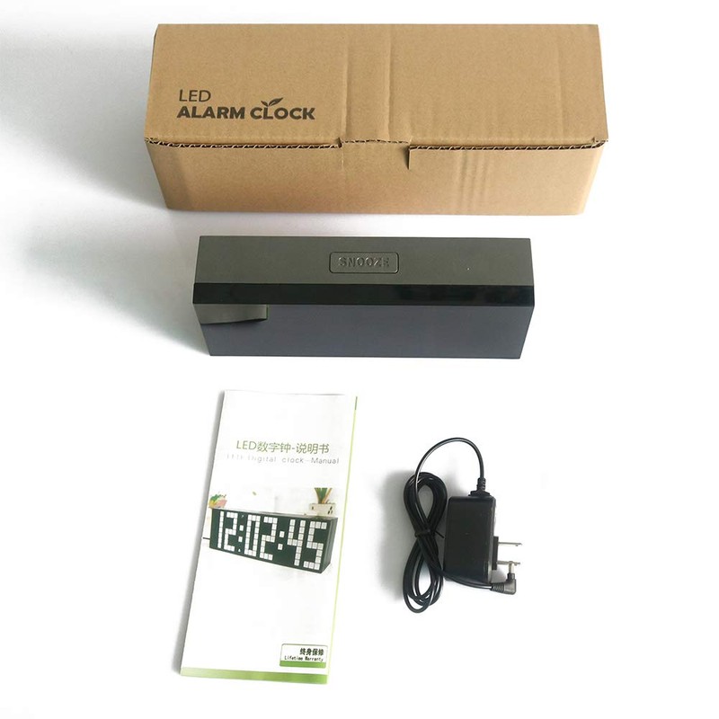 Redlution Digital Large Big Jumbo LED snooze wall desk Alarm