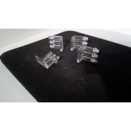 BMI claear plastic false front clips #1931cl lot of 50 clips