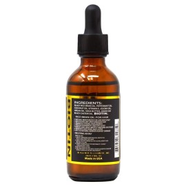 Jamaican Wild Black Rice Bran Biotin Oil 2oz w/Free Nail File