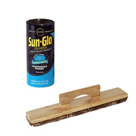 Sun-Glo Speed 1 (Super Glide Wax) Shuffleboard Table Powder wax 16 oz. Can with a Sun-Glo Shuffleboard Sweep bundle option