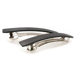 1 x 2 Barrette 2P Black