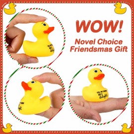 Jenaai 30 Pcs Funny Finger Rubber Ducks Bulk