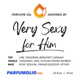 ParfumOlio VERY SEXY FOR HIM type Perfume Oil Replica - Fragrance Body Oils - 10ml - Men's