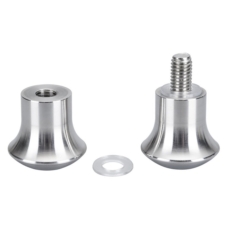 DIYI Solid Stainless Steel Shower Door Knob, 30mm, Silver, Rustproof,