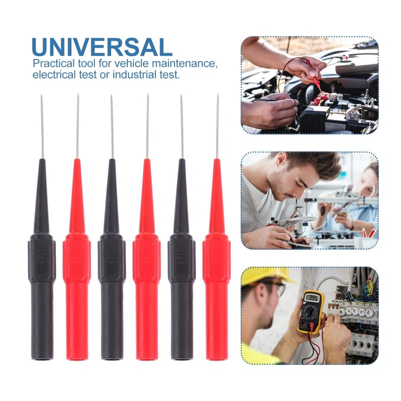 TEHAUX 18pcs Multimeter Test Probe Needles Back Probing Tips for
