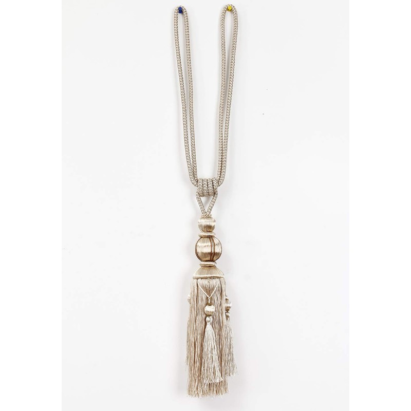 YunNasi 1 Pair Curtain Tie backs Rope Handmade Tassel Curtain
