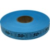 The Ticket Gurus-roll of 2000 "50 Cent" Blue Tickets Single