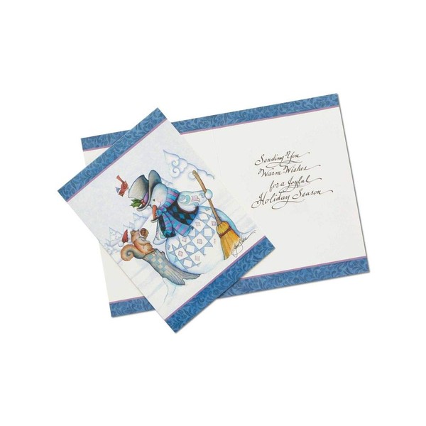 Enesco Jim Shore Heartwood Creek Set of 10 Greeting Card Snowman