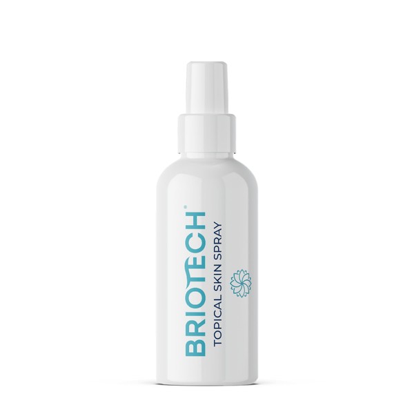 BRIOTECH Pure Hypochlorous Acid Spray, Multi Purpose Topical Body & Facial Mist, Eyelid Cleanser, Support Against Irritation & Redness Relief, Dry Skin & Scalp Treatment, Packaging May Vary, 3.4 fl oz