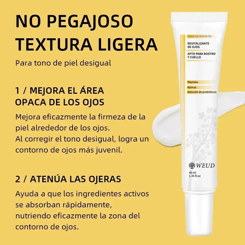 Crema Ojos Y Rostro Retinal, Weud Péptidos Reafirmante 40ml