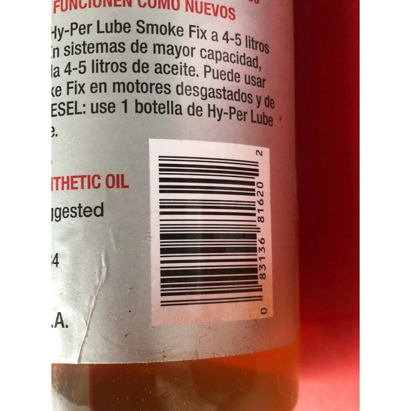 Hy-Per Lube 2 HY-PER LUBE HSF220 THE ULTIMATE SMOKE FIX