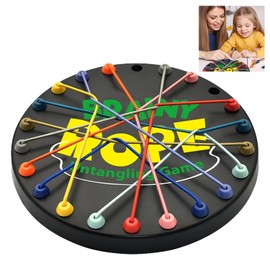 Rope Challenge Puzzle, Rope Challenge Game, Colourful Rotating Rope Classification Puzzle Game, Logic Games, Strategy Board Game Rope Puzzles Game Board Game for Children Adults