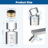 Hibbent NSF/ANSI/CAN 61 Certified Faucet Aerator, CUPC Certification 360° Swivel