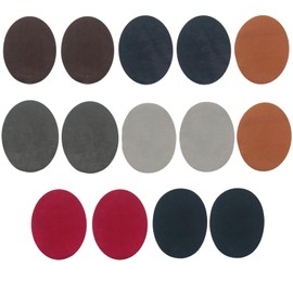 Elbow Patches, Pack of 14, Oval Elbow Patches, Iron-On Patches, Iron-On Patches, 11 x 14 cm, Elbow Patches for Clothing