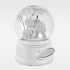 THINGS REMEMBERED Engraved Elephant and Baby Calf Musical Snow Globe