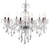 Ridgeyard Modern Luxurious K9 Crystal Chandelier Candle Cognac Pendant Lamp