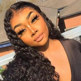 40 Inch Raw Unprocessed Hair Raw HD Lace Wigs Vietnamese Burmese Curly Human Hair Weave Bundles Tape Ins Crochet Hair Bulk Hairstyle: pixie curly, color: natual color, Stretched Length: 12 inches