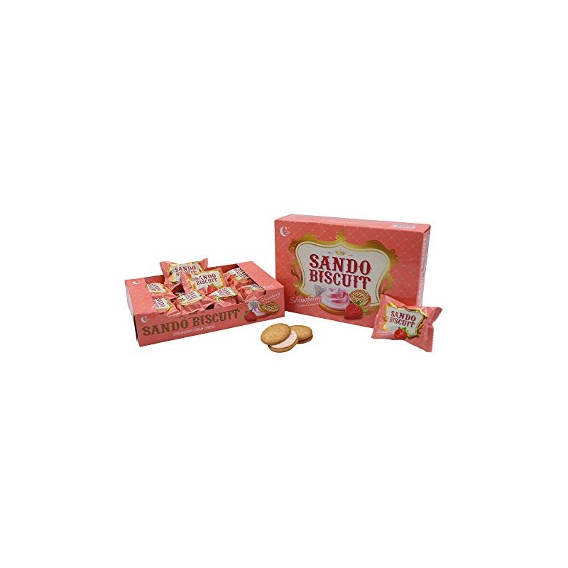 Crown Biscuit Sando Strawberry, 5.6 Ounce