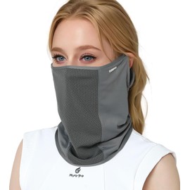OZERO Face Cover, Ultra Thin Material, Developed in Collaboration with Beauty Advisors, UV Protection, Cooling Sensation, Sun Protection, Ear Hooks, Summer, Neck Cover, Unisex, Elastic, Quick Drying