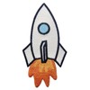 Rocket Patch Embroidered Space Shuttle Applique Iron On Sew On