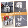 LIFKOME Kitchen Spice Organizer Stainless Steel Seasoning Jars Space-Saving Condiment