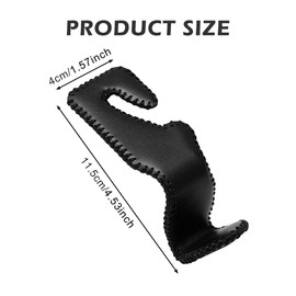 Car Hooks Universal Car Vehicle Backseat Headrest Hanger Holder Hook Microfiber Leather and Stainless Steel for Handbags, Purses, Coats, and Grocery Bags, Bottle Holder(COLOR:black)