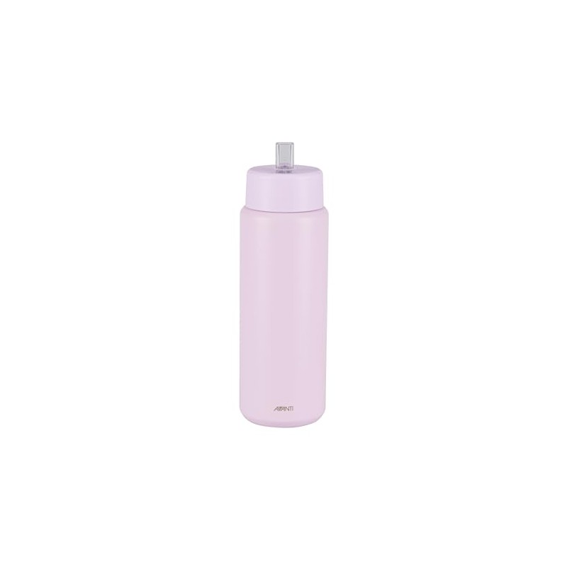 Avanti HydroUltra Stainless Steel Ceramic-Lined Vacuum Water Bottle with Strap,
