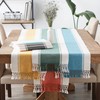 DII Dobby Stripe Woven Table Runner, 13x108, Black