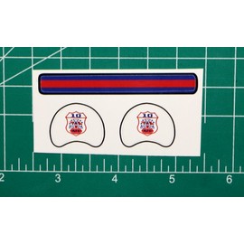 1969 AFL 10-Year Shield Logo Football Gumball Helmets *DIECUT DECALS ONLY* Mini