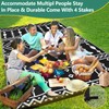 GarveeLife Outdoor Rug for Patio, 8x10FT Reversible Plastic Straw Rug,