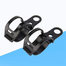 Fydun Motorcycle Indicator Holder 30-43 mm Indicator Holder 1 Pair Fork Displacement Clamps Mounting Bracket HNH (Black)