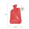 LIFE Hot Water Bottle with Fur Cover and Pom Poms